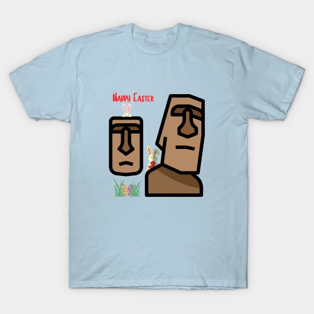 Happy Easter from Easter Island T-Shirt by MelloHDesigns